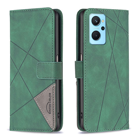 Coque Portefeuille Livre Cuir Etui Clapet B08F pour Oppo A96 4G Vert