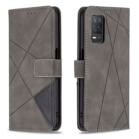 Coque Portefeuille Livre Cuir Etui Clapet B08F pour Realme 8 5G Gris