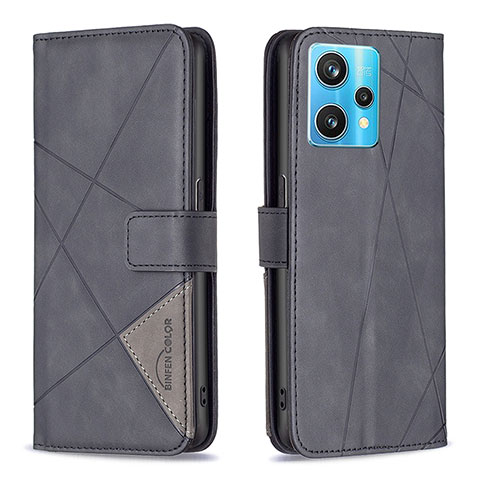 Coque Portefeuille Livre Cuir Etui Clapet B08F pour Realme Narzo 50 Pro 5G Noir