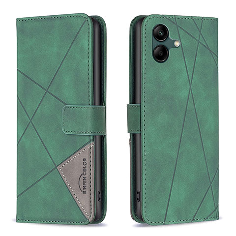 Coque Portefeuille Livre Cuir Etui Clapet B08F pour Samsung Galaxy A04 4G Vert