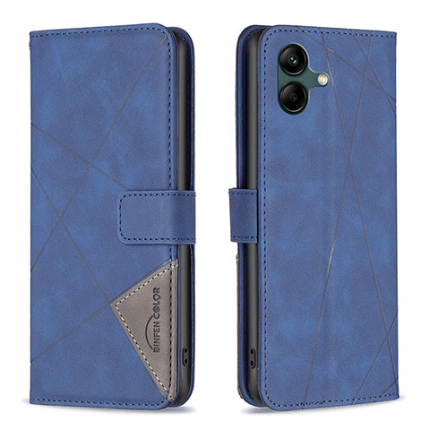 Coque Portefeuille Livre Cuir Etui Clapet B08F pour Samsung Galaxy A04E Bleu