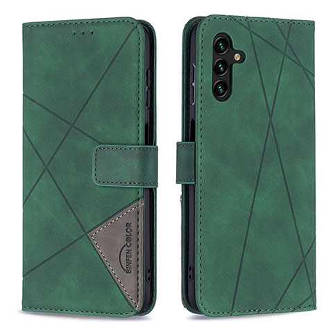 Coque Portefeuille Livre Cuir Etui Clapet B08F pour Samsung Galaxy A04s Vert