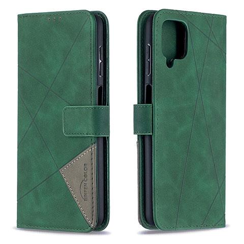 Coque Portefeuille Livre Cuir Etui Clapet B08F pour Samsung Galaxy A12 5G Vert