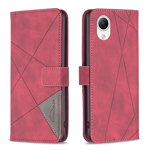 Coque Portefeuille Livre Cuir Etui Clapet B08F pour Samsung Galaxy A23e 5G Rouge