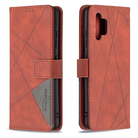 Coque Portefeuille Livre Cuir Etui Clapet B08F pour Samsung Galaxy A32 4G Orange