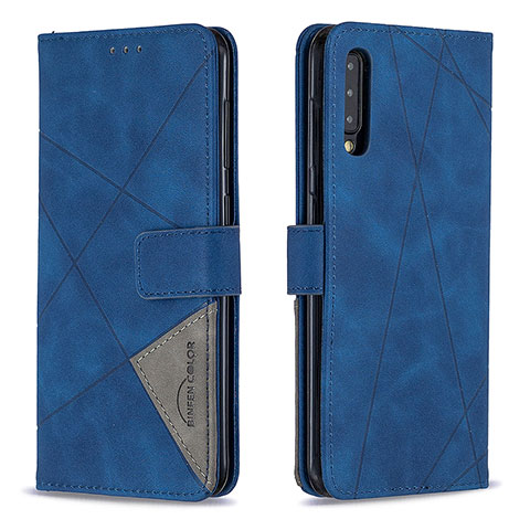 Coque Portefeuille Livre Cuir Etui Clapet B08F pour Samsung Galaxy A50S Bleu