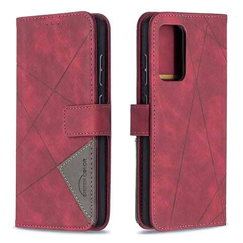 Coque Portefeuille Livre Cuir Etui Clapet B08F pour Samsung Galaxy A52 4G Rouge