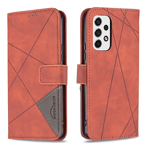 Coque Portefeuille Livre Cuir Etui Clapet B08F pour Samsung Galaxy A53 5G Orange