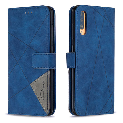 Coque Portefeuille Livre Cuir Etui Clapet B08F pour Samsung Galaxy A70S Bleu