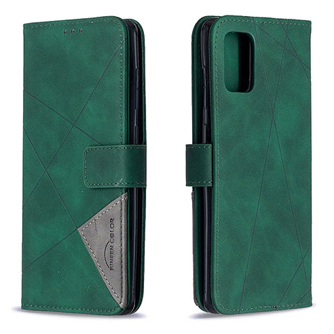 Coque Portefeuille Livre Cuir Etui Clapet B08F pour Samsung Galaxy A71 5G Vert