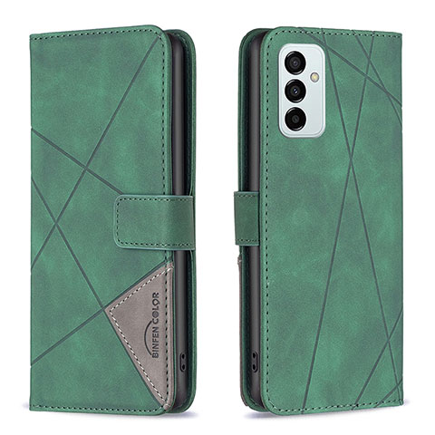 Coque Portefeuille Livre Cuir Etui Clapet B08F pour Samsung Galaxy F23 5G Vert