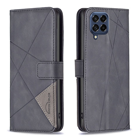 Coque Portefeuille Livre Cuir Etui Clapet B08F pour Samsung Galaxy M53 5G Noir