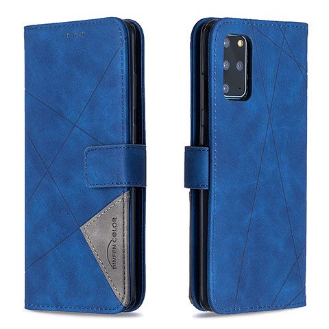 Coque Portefeuille Livre Cuir Etui Clapet B08F pour Samsung Galaxy S20 Plus 5G Bleu