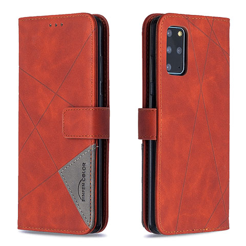 Coque Portefeuille Livre Cuir Etui Clapet B08F pour Samsung Galaxy S20 Plus 5G Orange