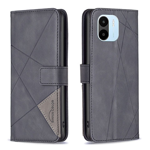 Coque Portefeuille Livre Cuir Etui Clapet B08F pour Xiaomi Poco C51 Noir