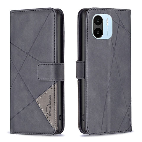 Coque Portefeuille Livre Cuir Etui Clapet B08F pour Xiaomi Redmi A2 Noir