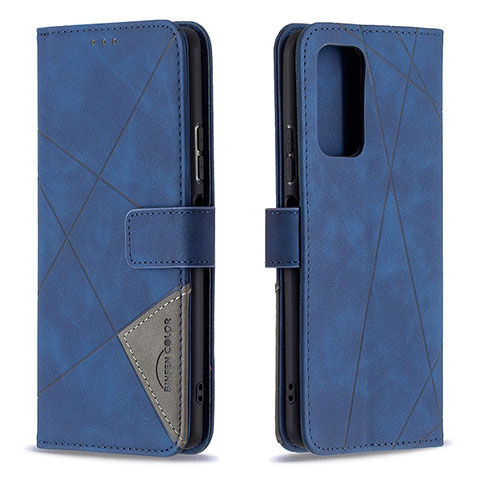 Coque Portefeuille Livre Cuir Etui Clapet B08F pour Xiaomi Redmi Note 10 Pro 4G Bleu