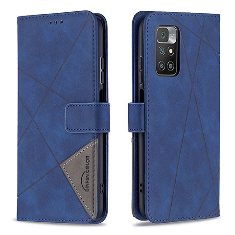 Coque Portefeuille Livre Cuir Etui Clapet B08F pour Xiaomi Redmi Note 11 4G (2021) Bleu