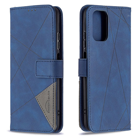 Coque Portefeuille Livre Cuir Etui Clapet B08F pour Xiaomi Redmi Note 11 SE India 4G Bleu