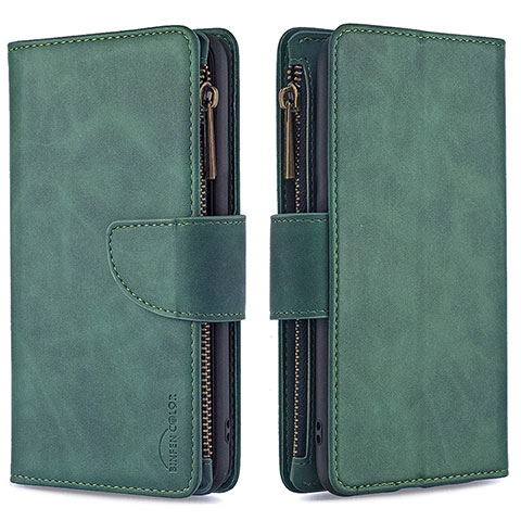 Coque Portefeuille Livre Cuir Etui Clapet B09F pour Xiaomi Poco X3 NFC Vert