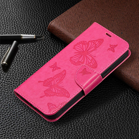 Coque Portefeuille Livre Cuir Etui Clapet B09F pour Xiaomi Redmi Note 13 Pro 5G Rose Rouge