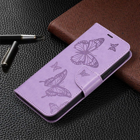 Coque Portefeuille Livre Cuir Etui Clapet B09F pour Xiaomi Redmi Note 13 Pro 5G Violet Clair