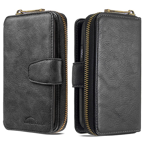 Coque Portefeuille Livre Cuir Etui Clapet B10F pour Samsung Galaxy M80S Noir