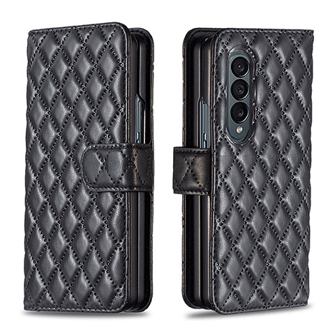 Coque Portefeuille Livre Cuir Etui Clapet B10F pour Samsung Galaxy Z Fold4 5G Noir