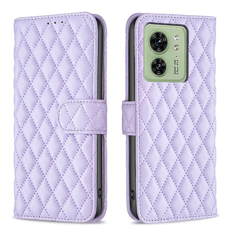 Coque Portefeuille Livre Cuir Etui Clapet B11F pour Motorola Moto Edge 40 5G Violet