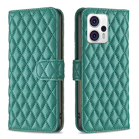 Coque Portefeuille Livre Cuir Etui Clapet B11F pour Motorola Moto G13 Vert