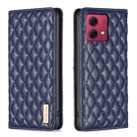 Coque Portefeuille Livre Cuir Etui Clapet B11F pour Motorola Moto G84 5G Bleu