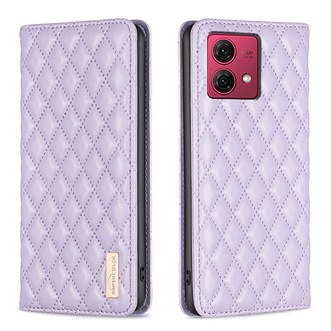 Coque Portefeuille Livre Cuir Etui Clapet B11F pour Motorola Moto G84 5G Violet