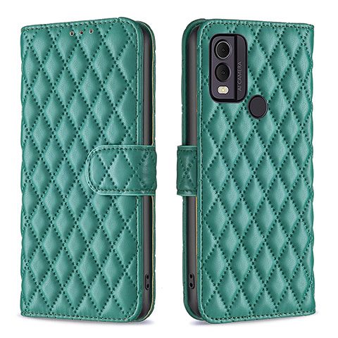 Coque Portefeuille Livre Cuir Etui Clapet B11F pour Nokia C22 Vert