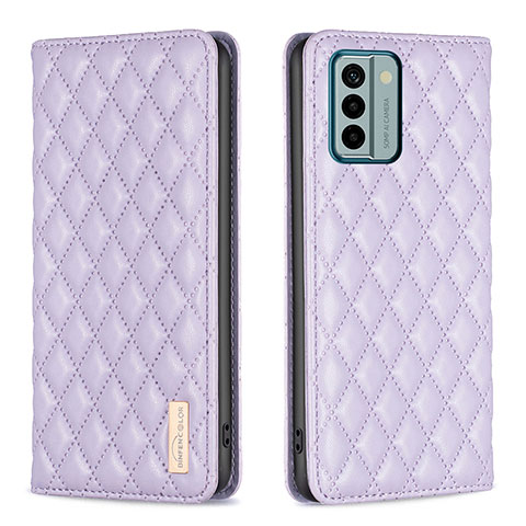 Coque Portefeuille Livre Cuir Etui Clapet B11F pour Nokia G22 Violet