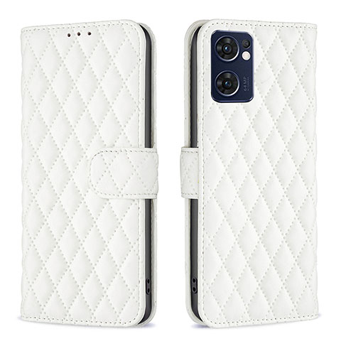 Coque Portefeuille Livre Cuir Etui Clapet B11F pour OnePlus Nord CE 2 5G Blanc