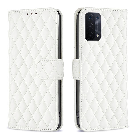 Coque Portefeuille Livre Cuir Etui Clapet B11F pour OnePlus Nord N200 5G Blanc