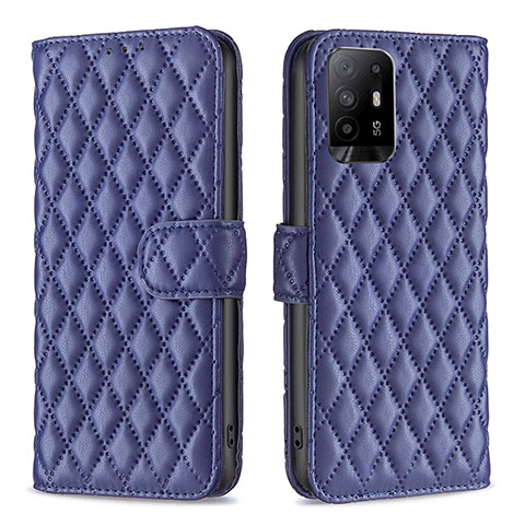 Coque Portefeuille Livre Cuir Etui Clapet B11F pour Oppo A95 5G Bleu