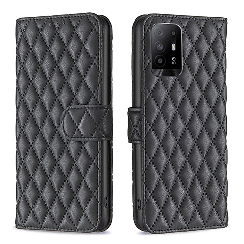 Coque Portefeuille Livre Cuir Etui Clapet B11F pour Oppo A95 5G Noir