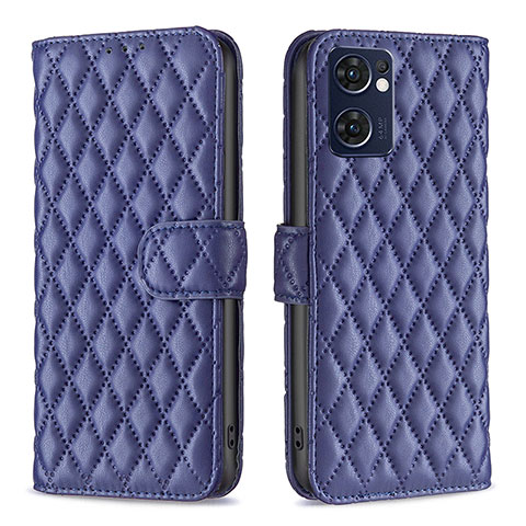 Coque Portefeuille Livre Cuir Etui Clapet B11F pour Oppo Find X5 Lite 5G Bleu