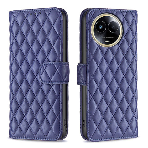 Coque Portefeuille Livre Cuir Etui Clapet B11F pour Realme 11 5G Bleu