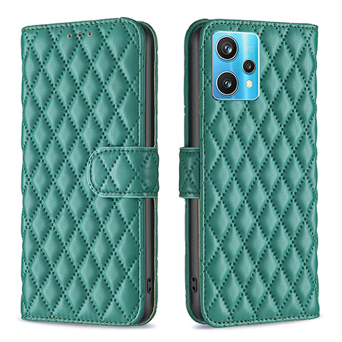 Coque Portefeuille Livre Cuir Etui Clapet B11F pour Realme 9 Pro+ Plus 5G Vert