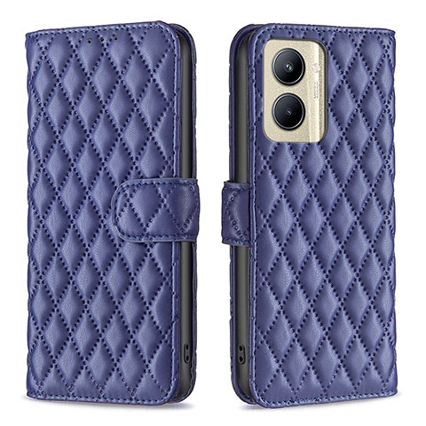 Coque Portefeuille Livre Cuir Etui Clapet B11F pour Realme C33 (2023) Bleu