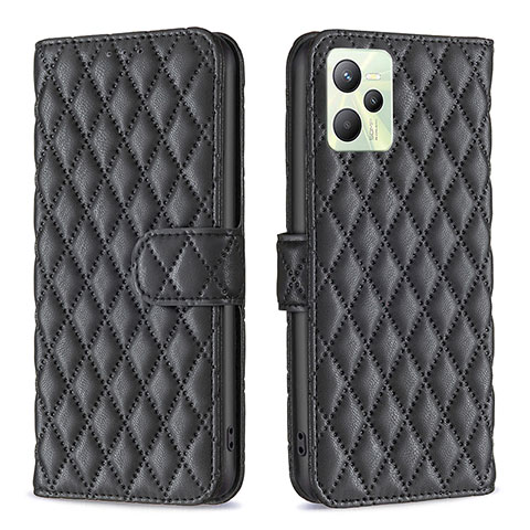 Coque Portefeuille Livre Cuir Etui Clapet B11F pour Realme C35 Noir