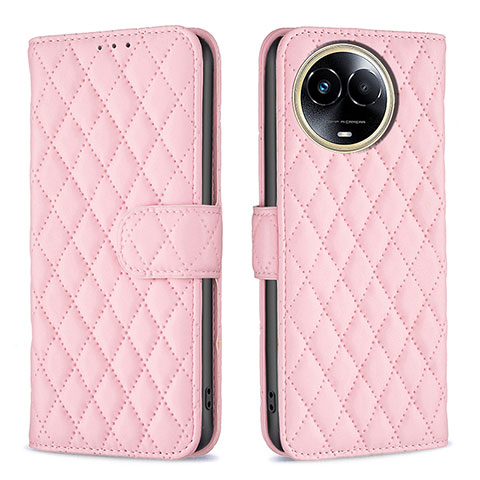 Coque Portefeuille Livre Cuir Etui Clapet B11F pour Realme V50 5G Or Rose