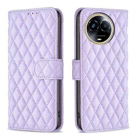 Coque Portefeuille Livre Cuir Etui Clapet B11F pour Realme V50s 5G Violet