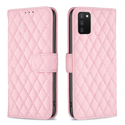 Coque Portefeuille Livre Cuir Etui Clapet B11F pour Samsung Galaxy A03s Or Rose