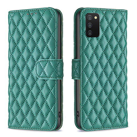 Coque Portefeuille Livre Cuir Etui Clapet B11F pour Samsung Galaxy A03s Vert