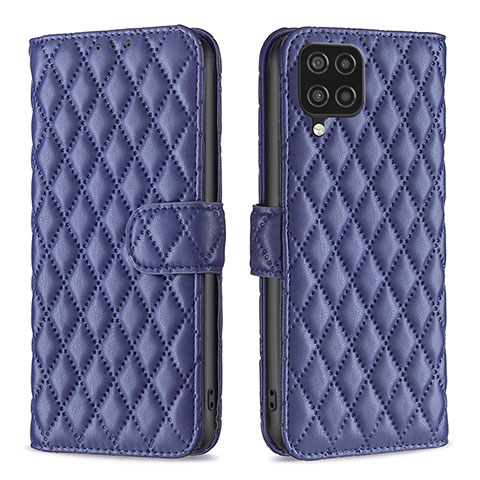 Coque Portefeuille Livre Cuir Etui Clapet B11F pour Samsung Galaxy A12 Bleu