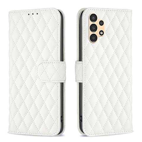 Coque Portefeuille Livre Cuir Etui Clapet B11F pour Samsung Galaxy A13 4G Blanc