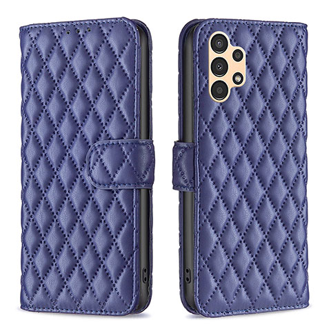 Coque Portefeuille Livre Cuir Etui Clapet B11F pour Samsung Galaxy A13 4G Bleu